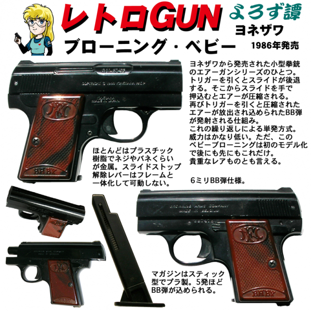 レトロGUN　ヨネザワ　ブローニングベビー