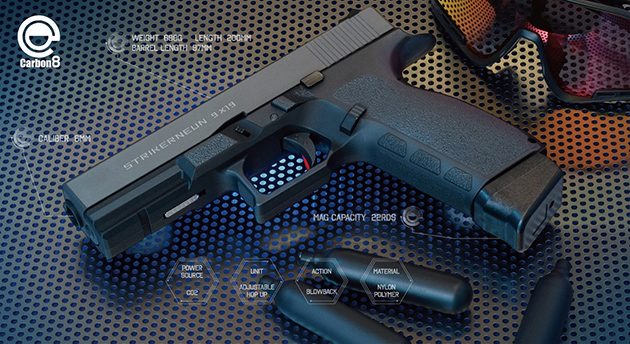 カーボネイト第4弾 グロック17系統カスタムモデル「ストライカーナイン」新登場